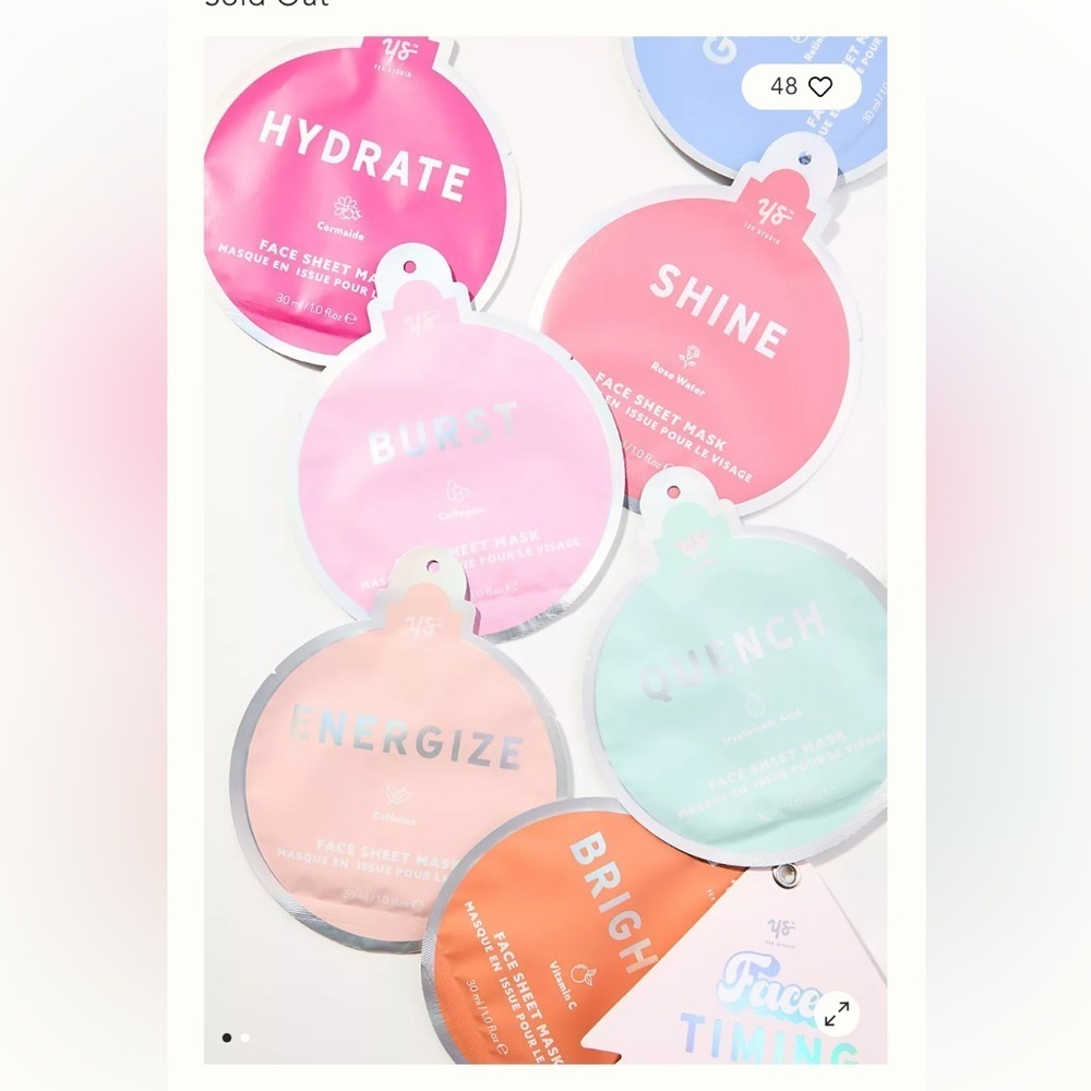 Yes Studio 7-Piece Face Timing Face Sheet Masks - Picture 3 of 6